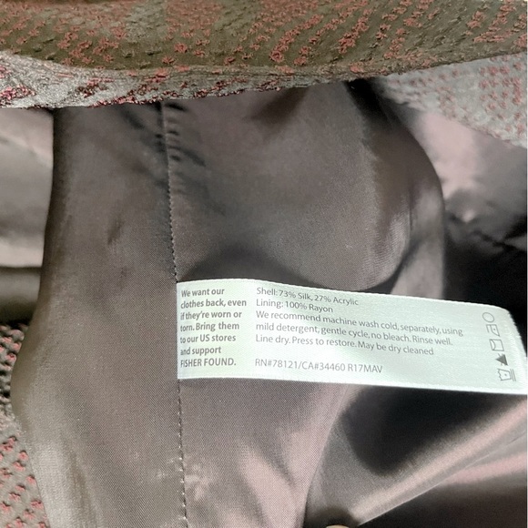 Eileen Fisher Burgundy Blazer NWT - Picture 12 of 15